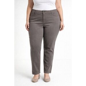 NWT‎ Lane Bryant Ankle Skinny Genius Fit Olive Jeans Women's size 16